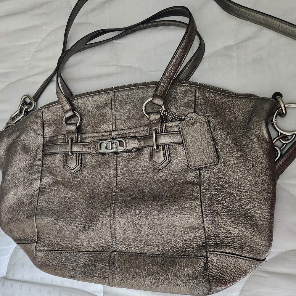Coach Bronze Shoulder Bag